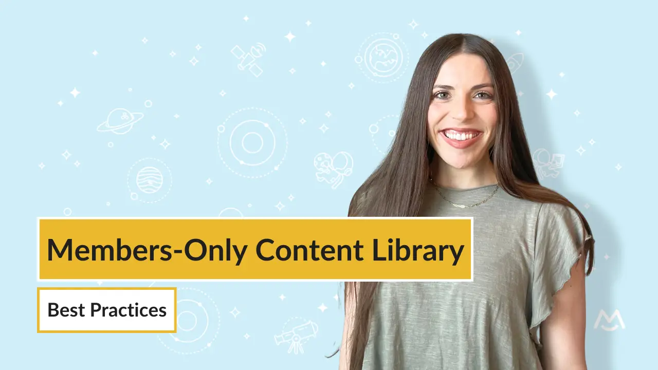 Members-only content library setup
