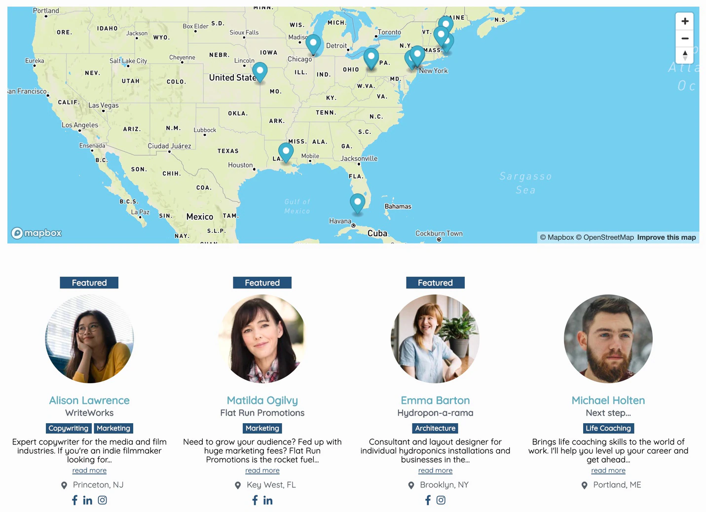 Display members on your Duda membership site with a member directory