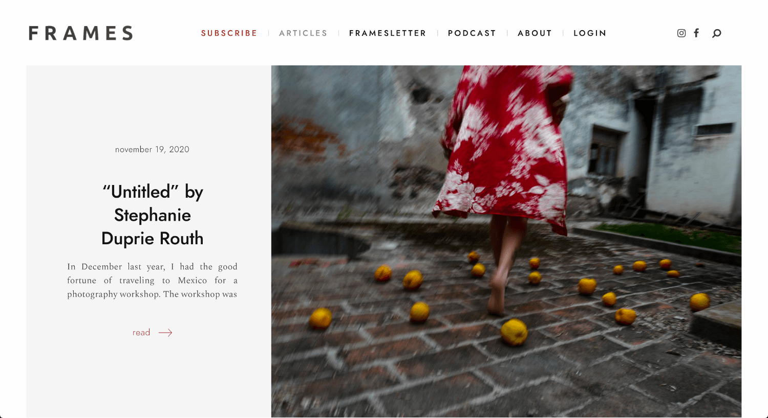 Frames Magazine - Case Study