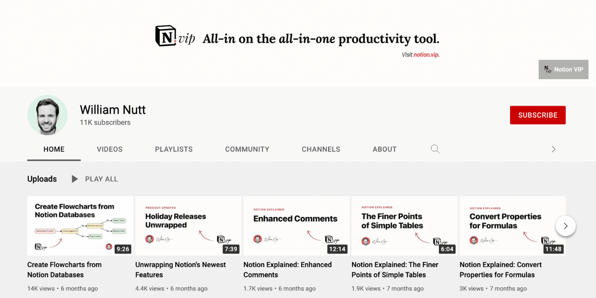 15 Best YouTube Channels for Notion Training