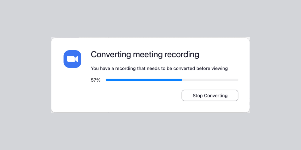 Zoom Recording File Conversion