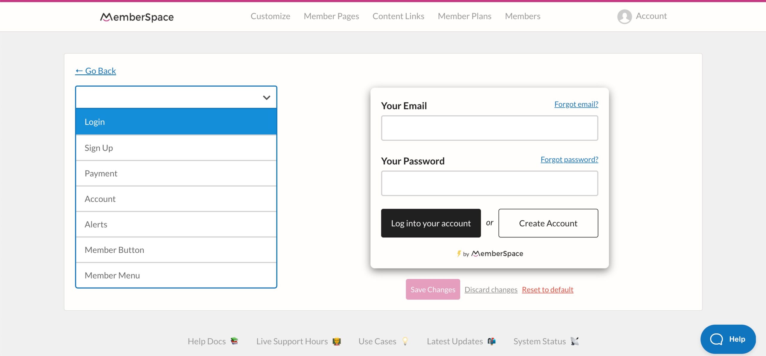 Customize the appearance of your Duda membership site forms