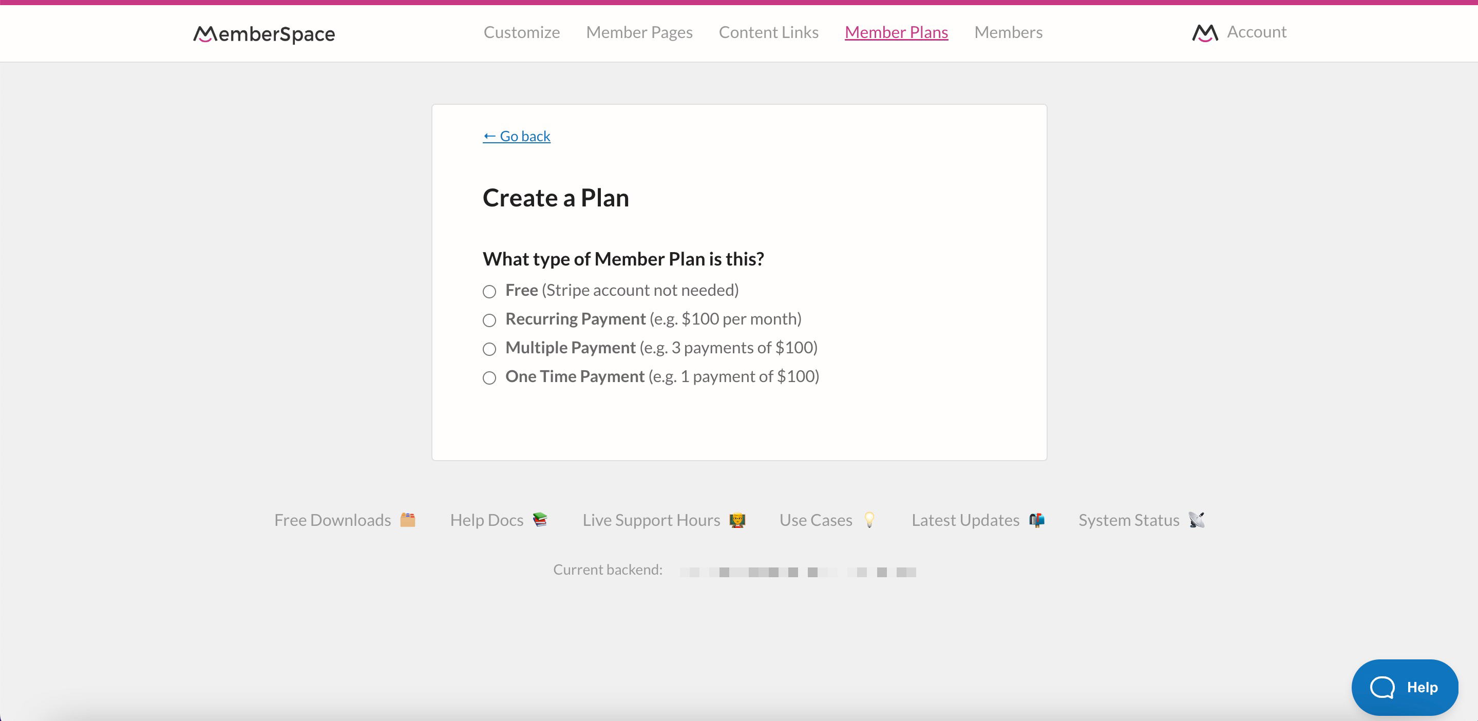 Create the types of plans that work best with the membership site model you choose