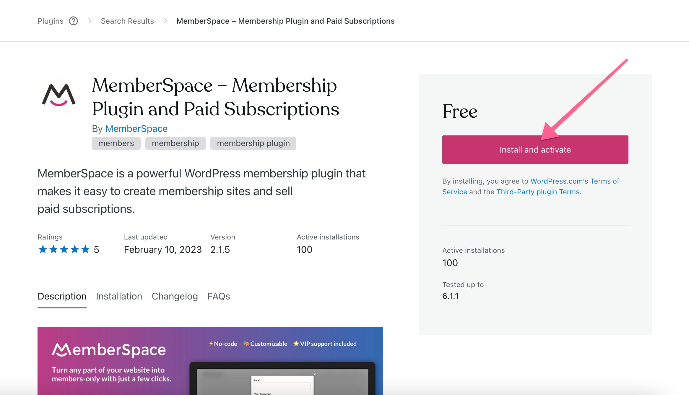 download MemberSpace WordPress plugin