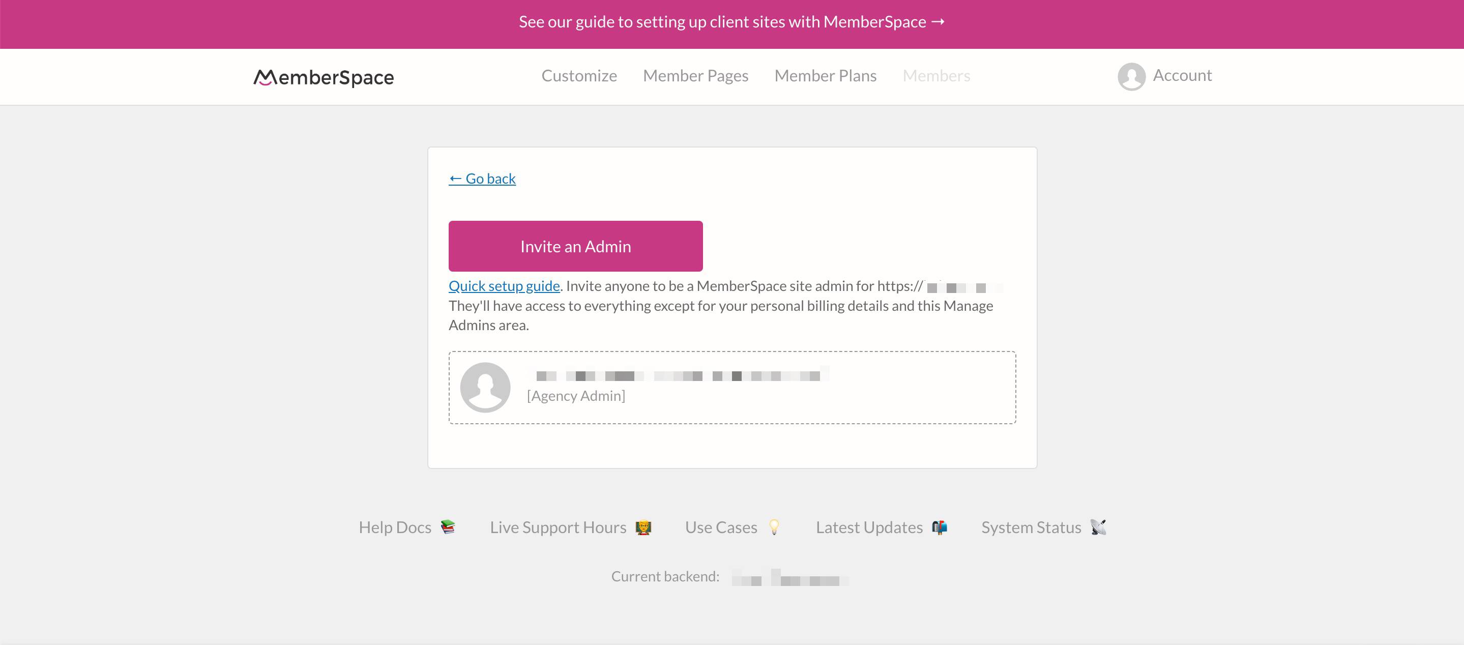 Add admins to client Wix sites
