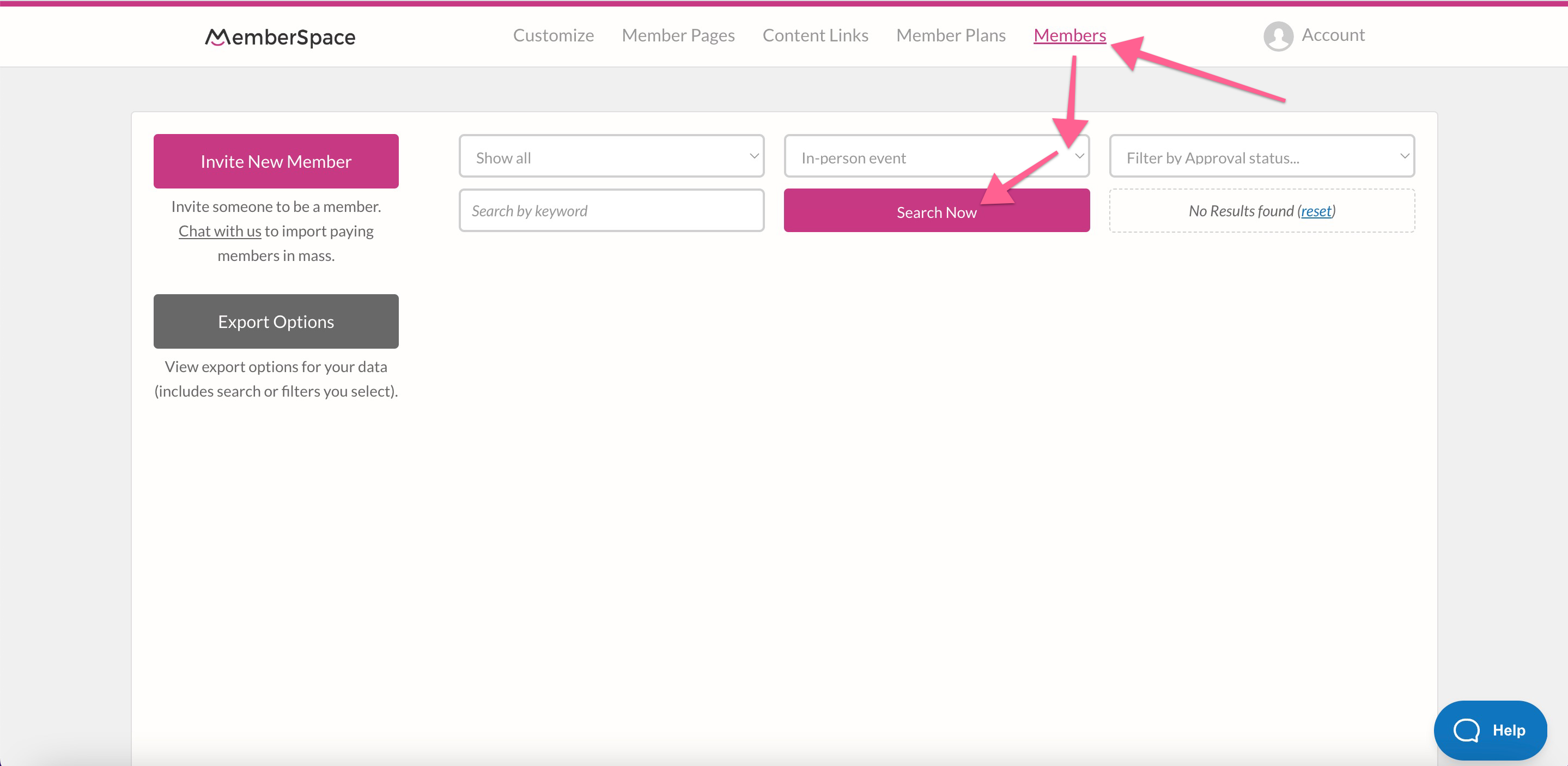 Manage your in-person event attendees in MemberSpace