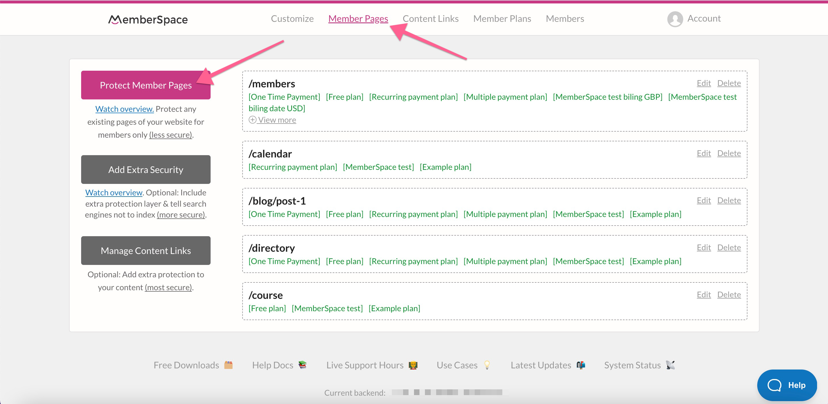 Protect the confirmation page for event registration