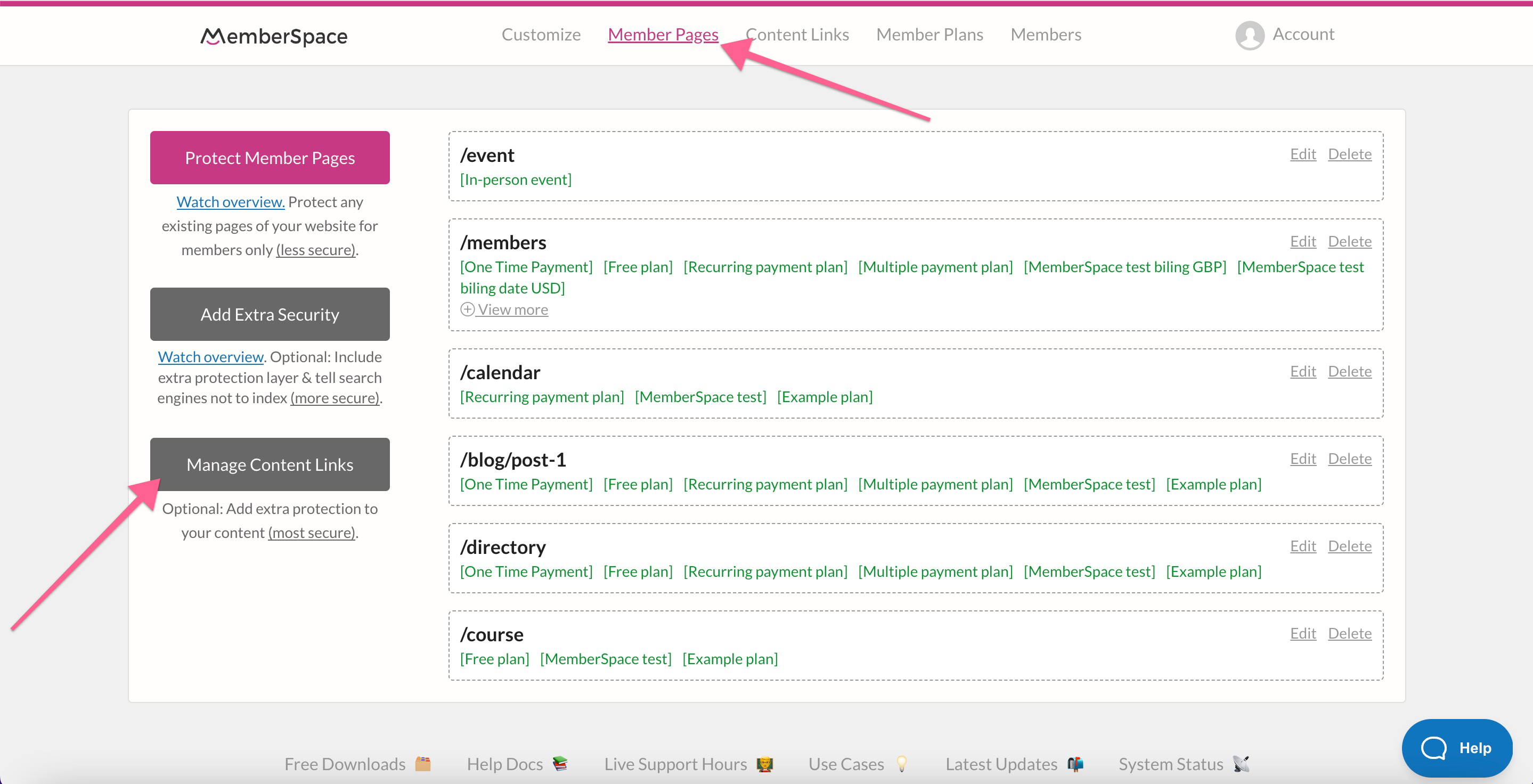 Create secure Content Links for each of your in-person event files