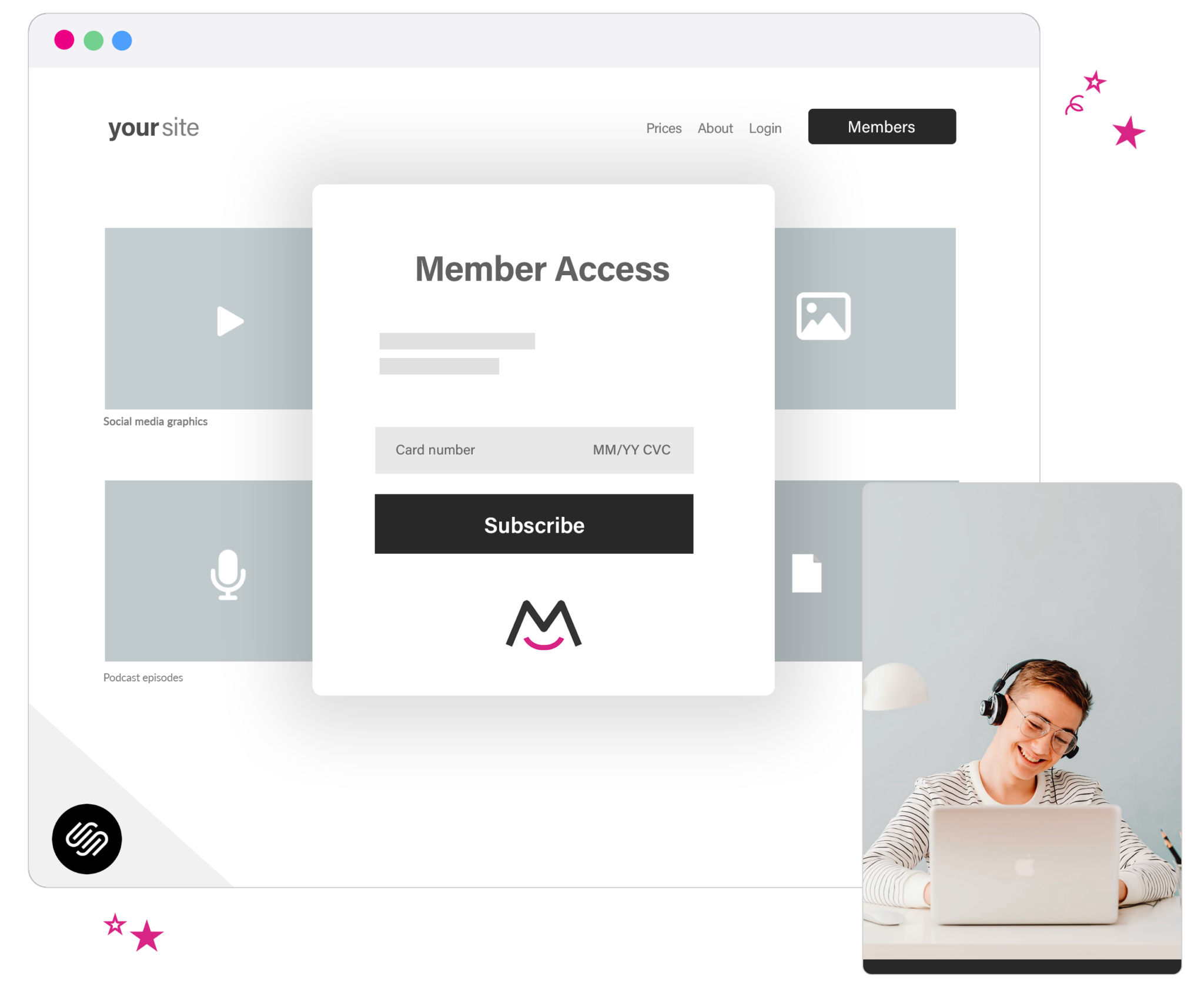 membership plugin squarespace