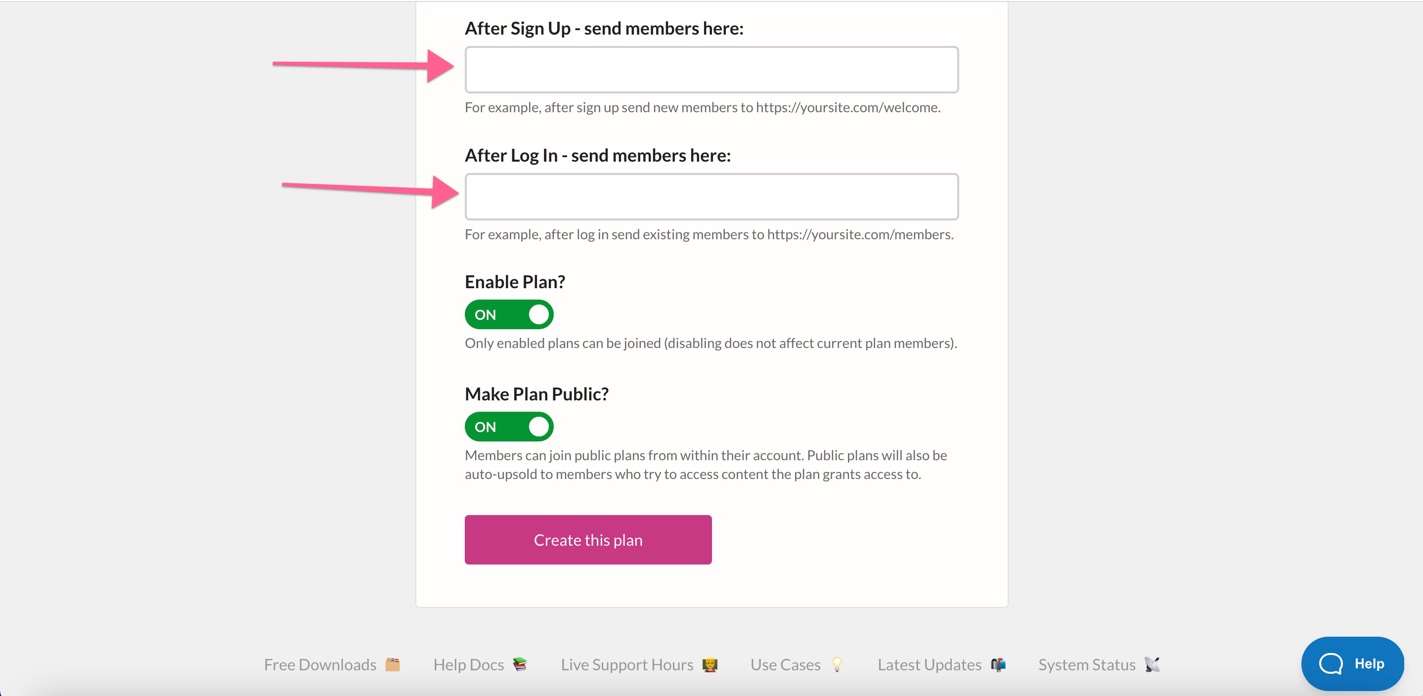 Automatically send event attendees to registration confirmation page immediately after they sign up