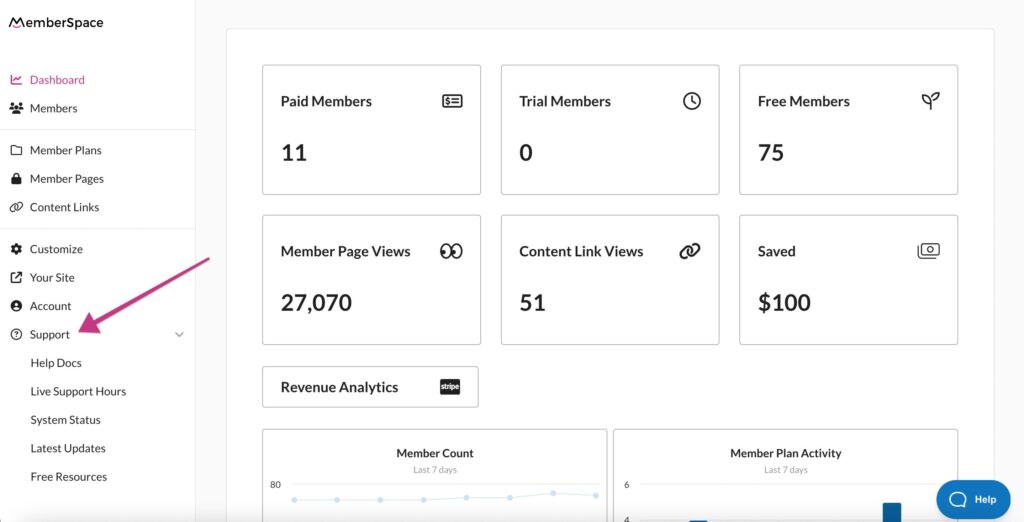 Get help with MemberSpace VIP support
