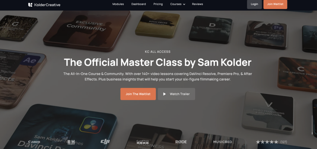 Selling masterclass to monetize website