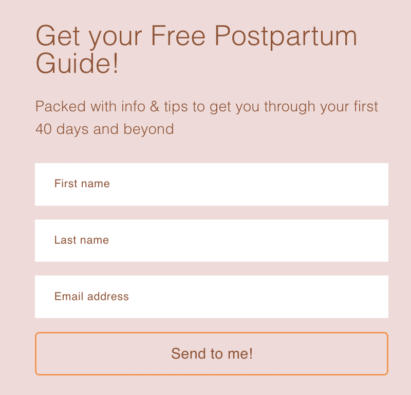 newsletter freebie