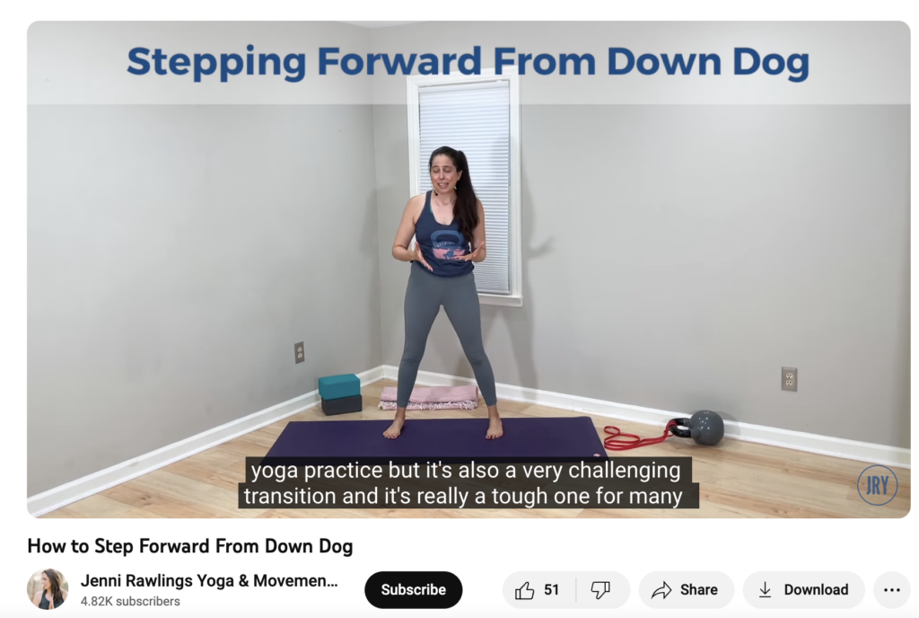 YouTube for teaching yoga online