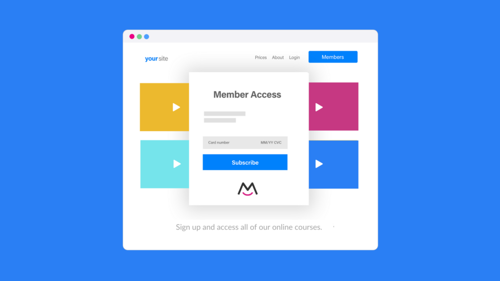 WordPress online course plugin MemberSpace