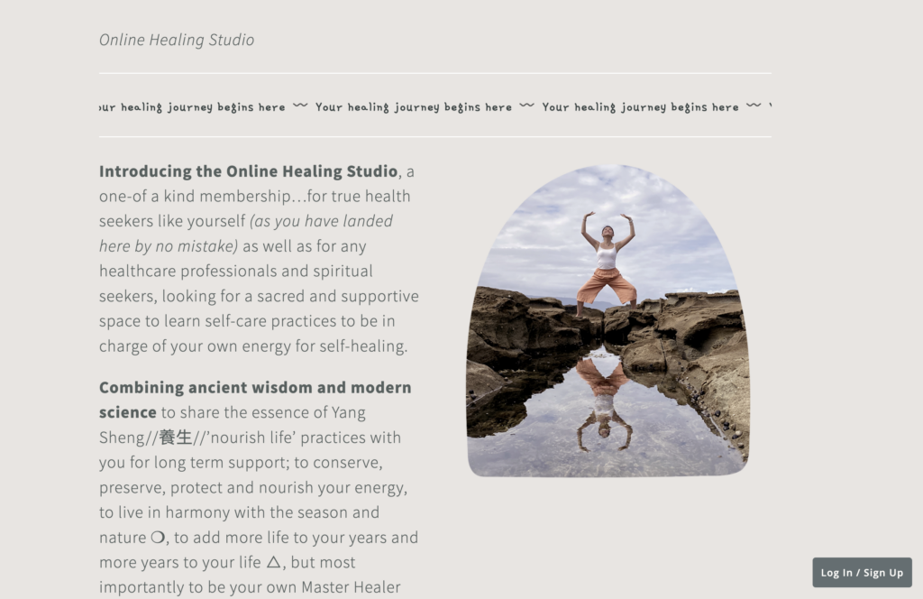 How to start an online yoga business example 1