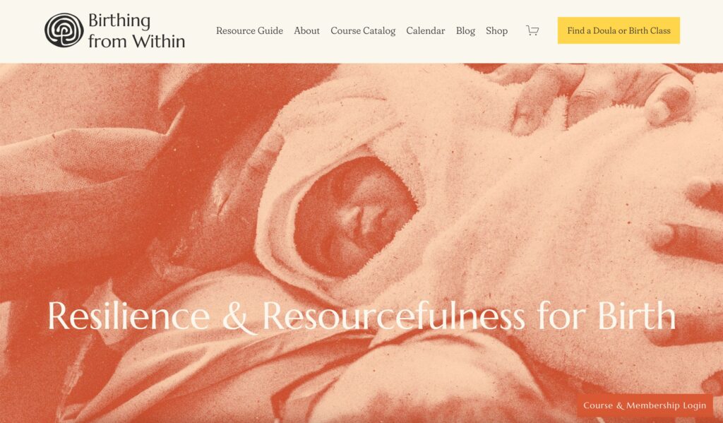 birthing from within membership with digital products