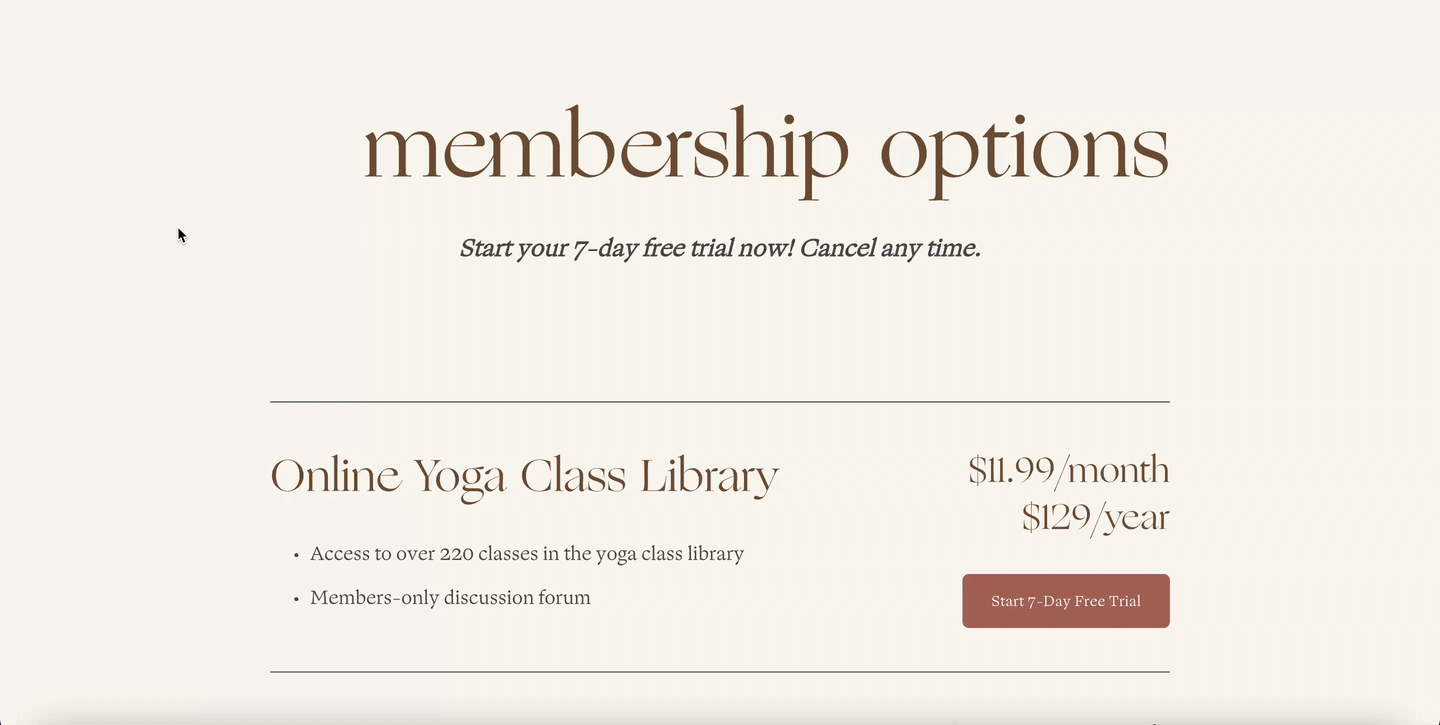 multiple membership tiers with MemberSpace forms