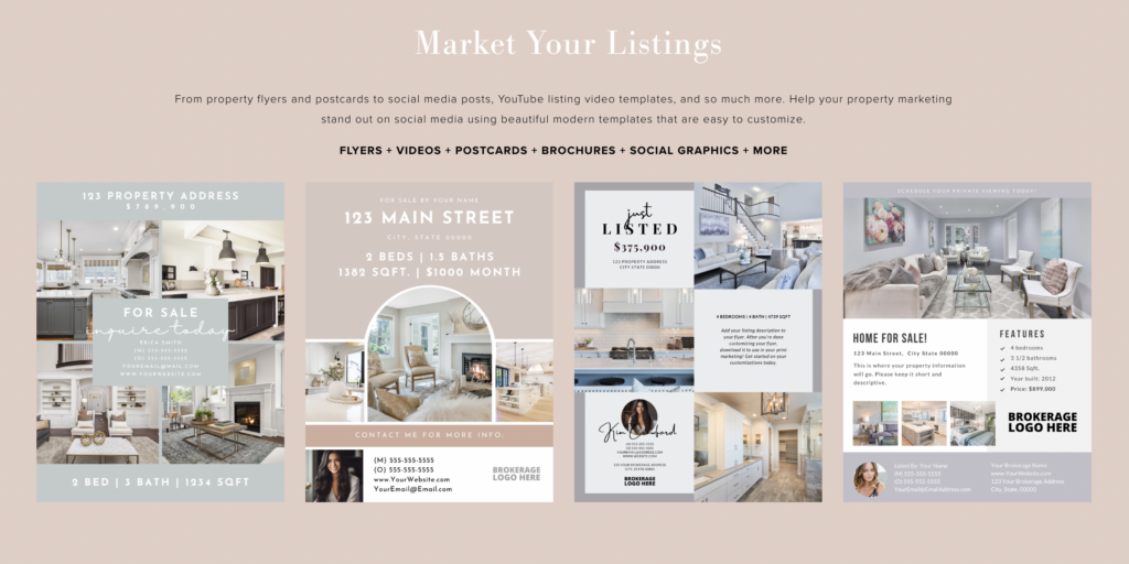 Ladies of Real Estate Canva templates