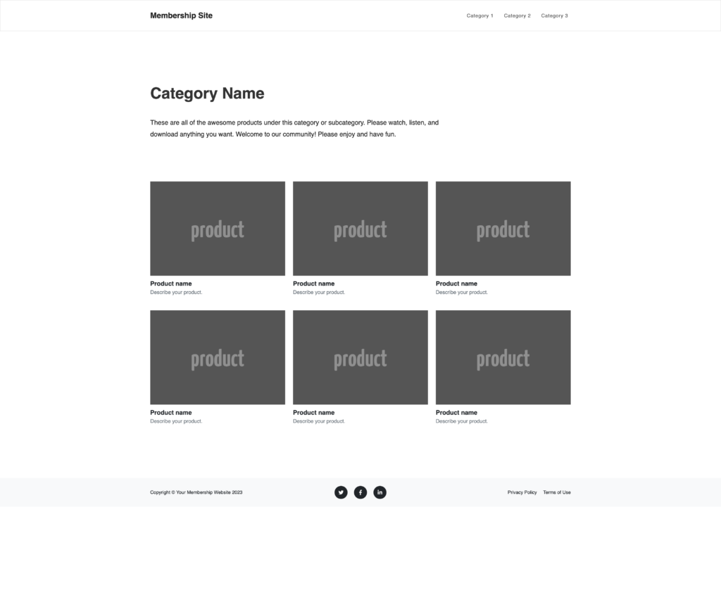 Content Library HTML CSS Theme