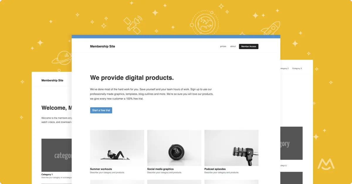 content library html css theme and template