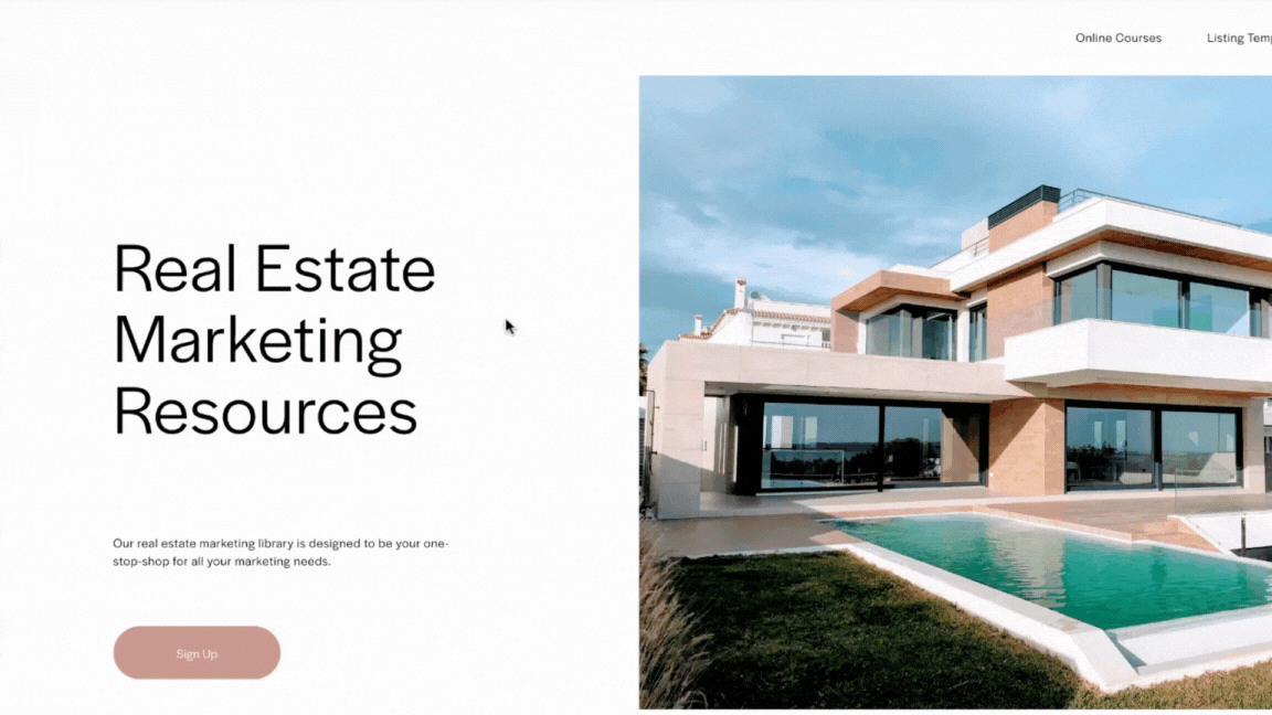 Real Estate marketing content library