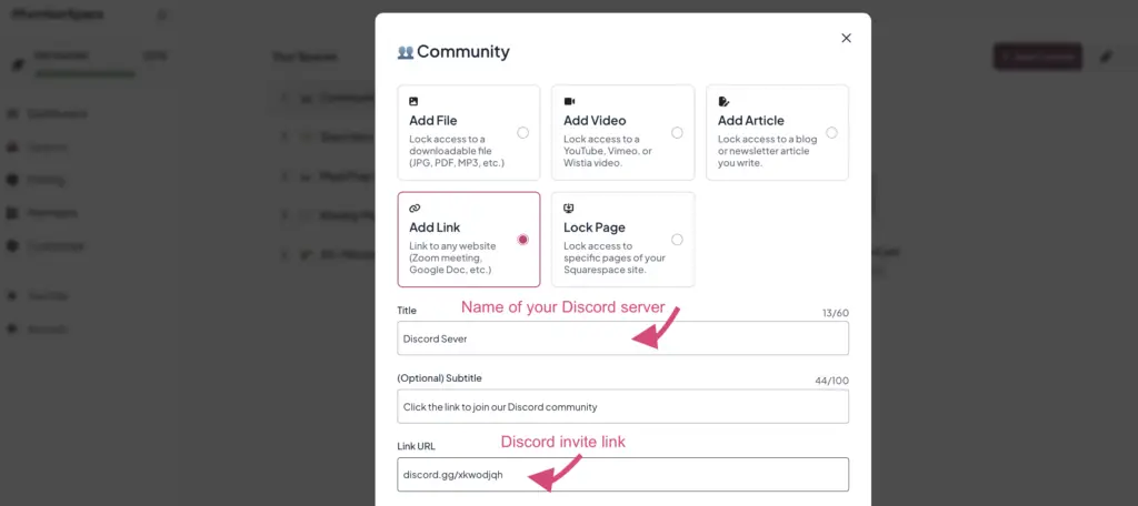 paid discord invite link