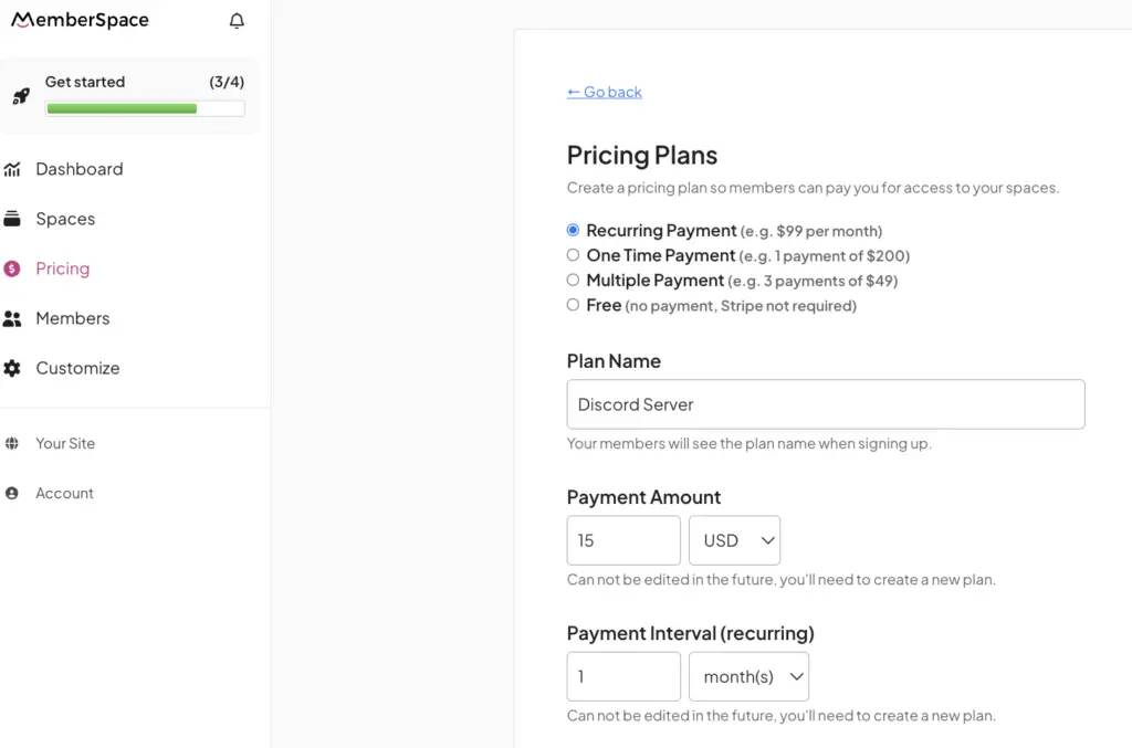 paid discord server pricing