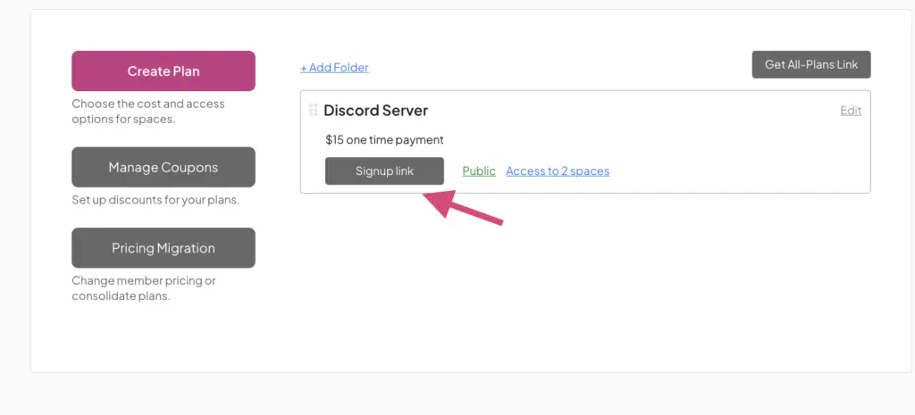 paid discord server signup link