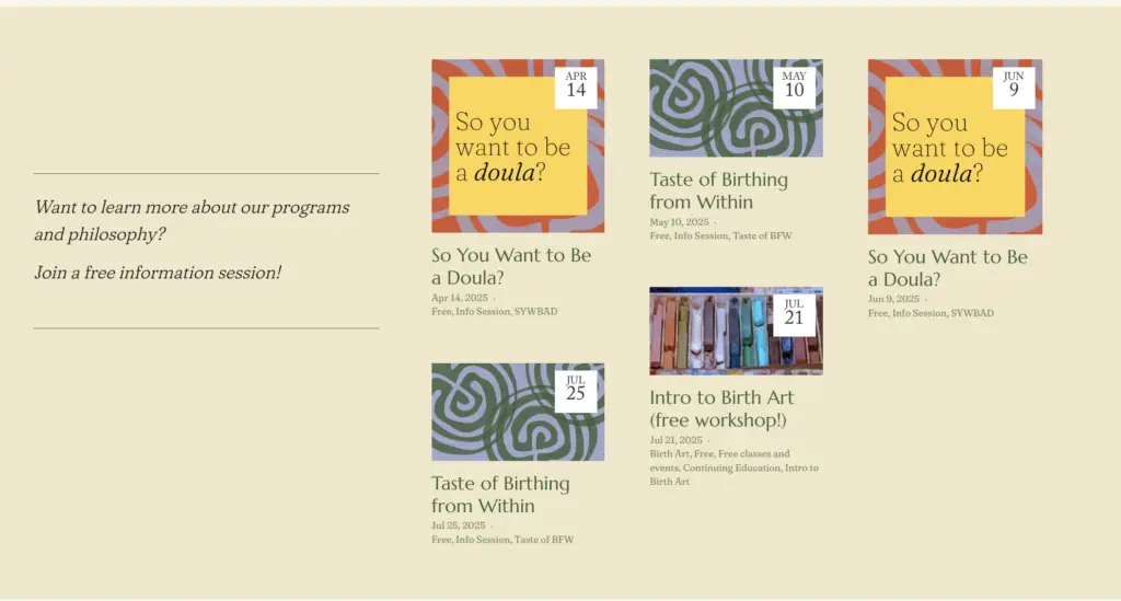 Info session lead magnet