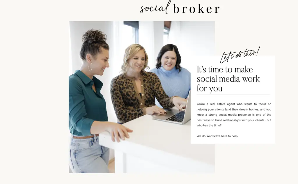 landing page description