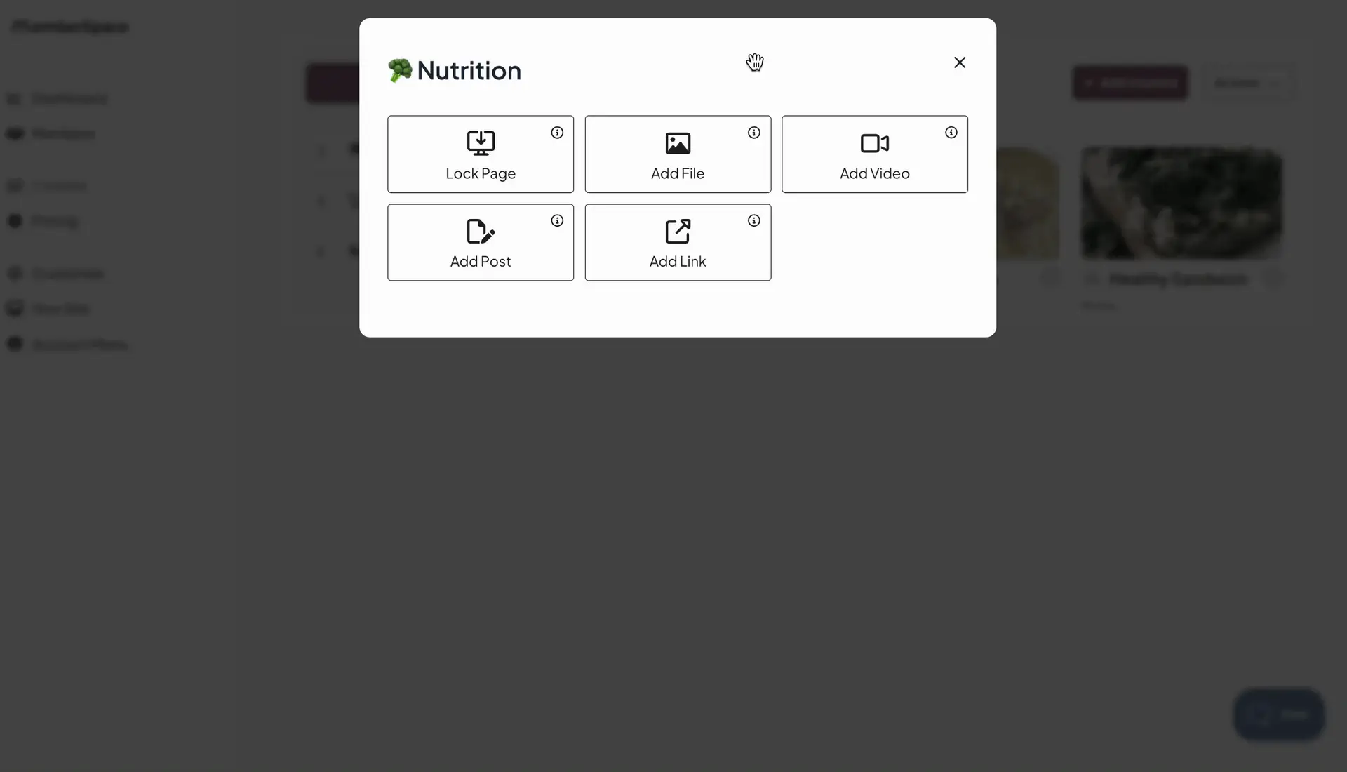 add content to membership site