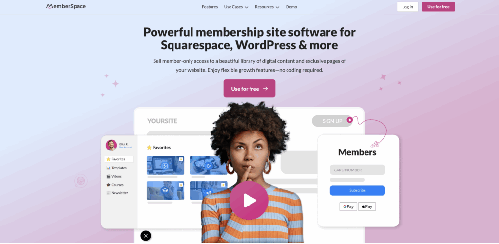 how to create a membership site with memberspace