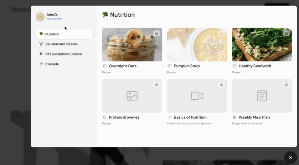 memberspace content library