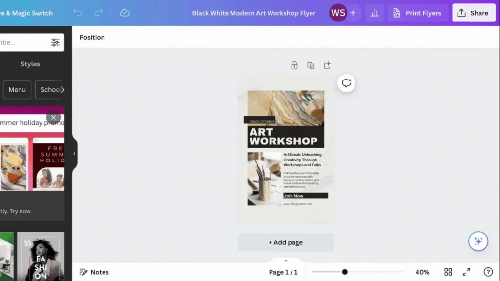 Canva template digital product