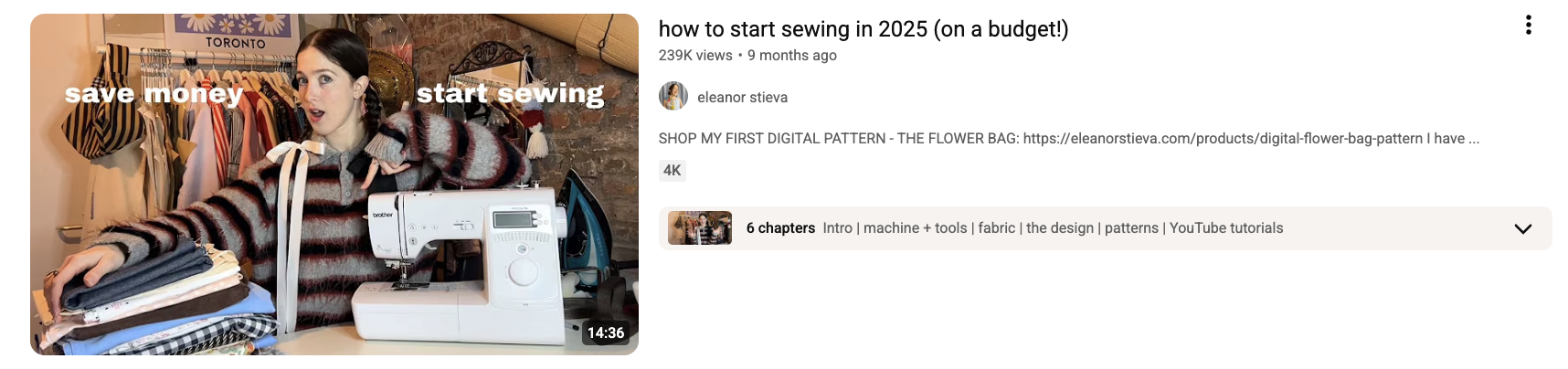 youtube niche video example