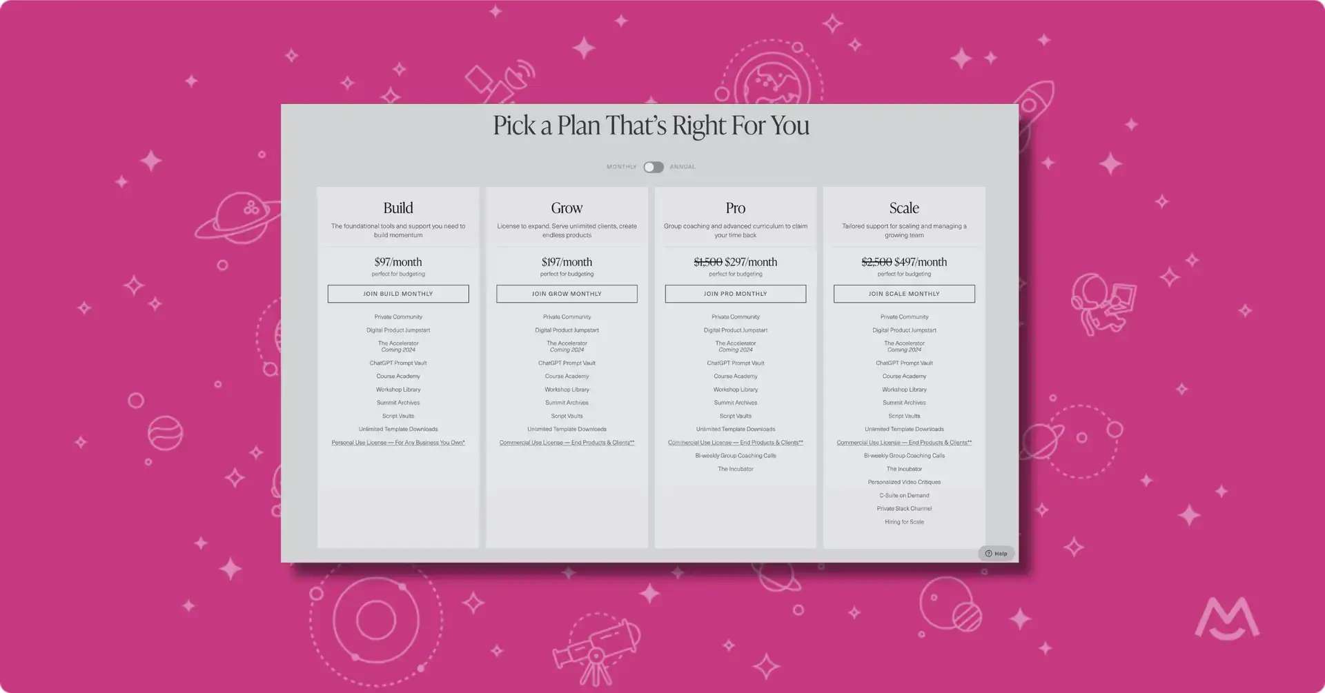 squarespace membership tiers