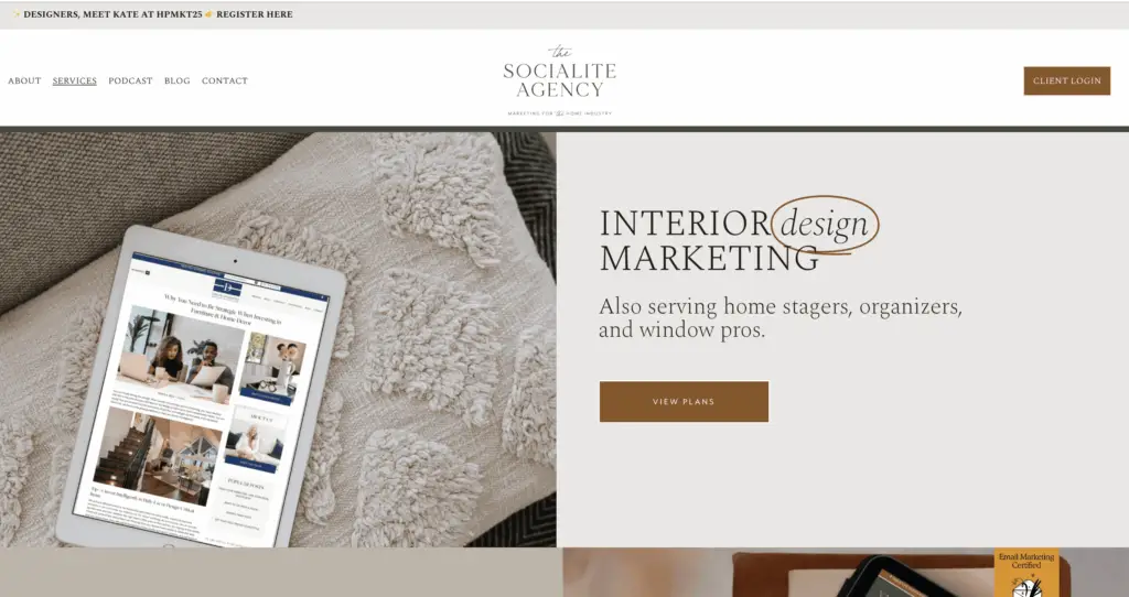 Squarespace service website