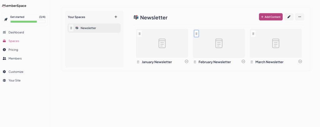memberspace newsletter