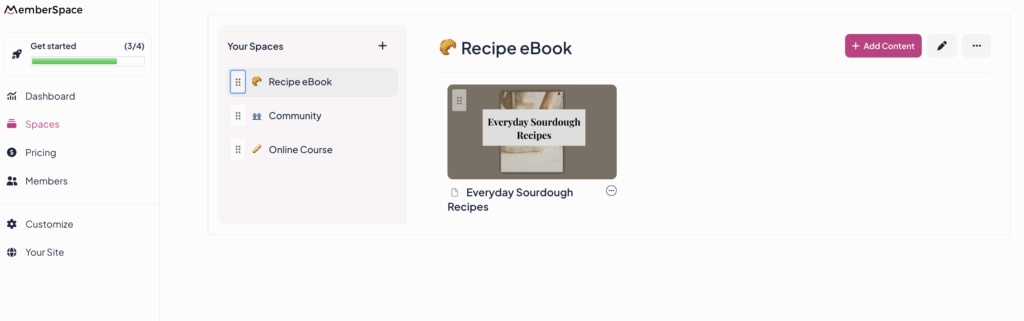 upload ebook to memberspace
