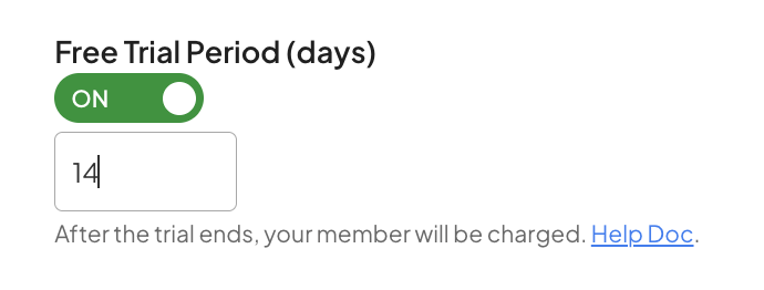 free trial on squarespace