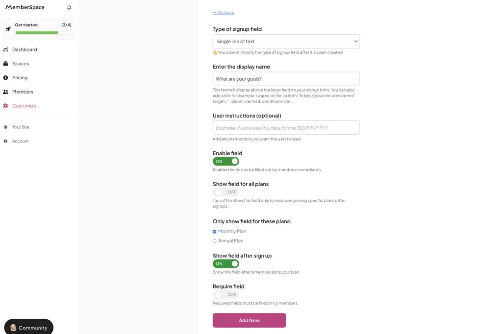 custom signup forms on squarespace