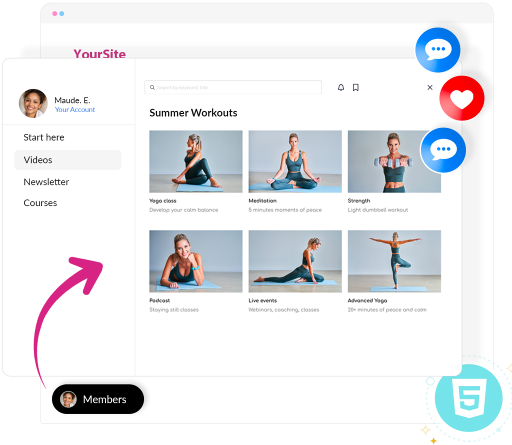 HTML Membership Software plugin