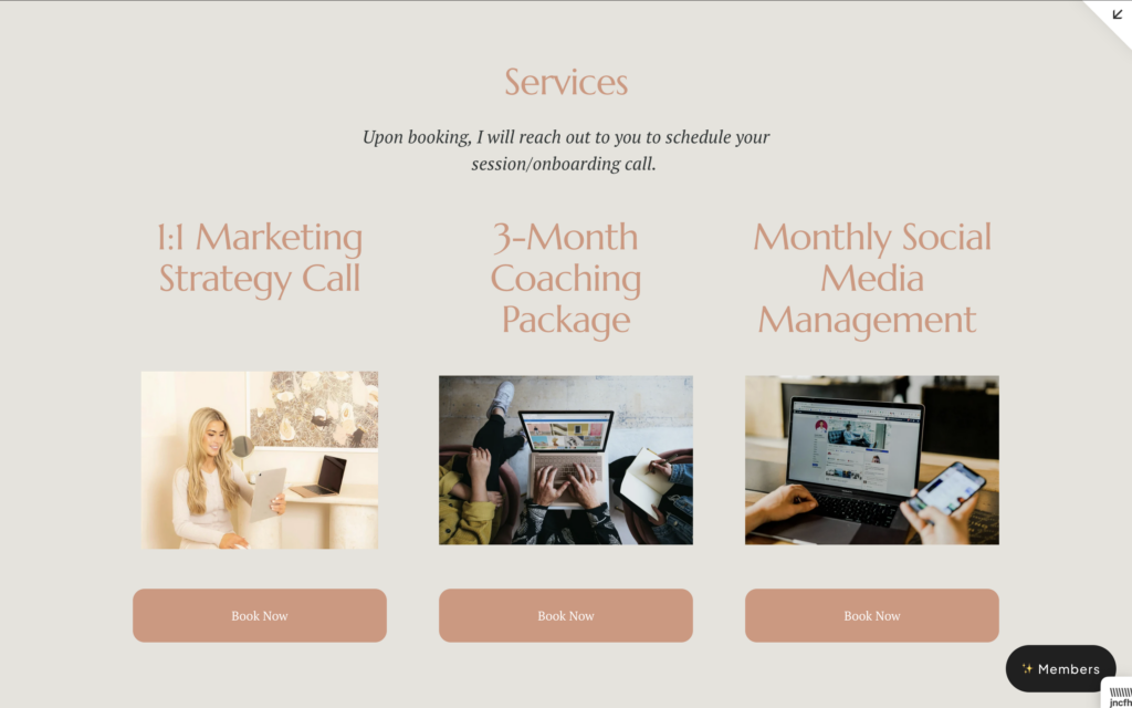 squarespace monetization ideas consults