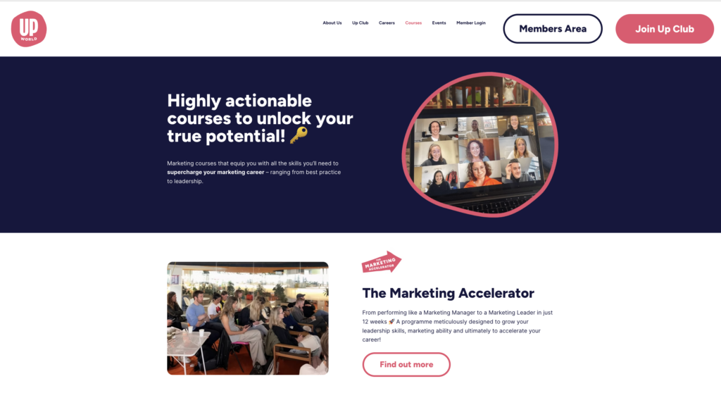 Up World WordPress digital product example