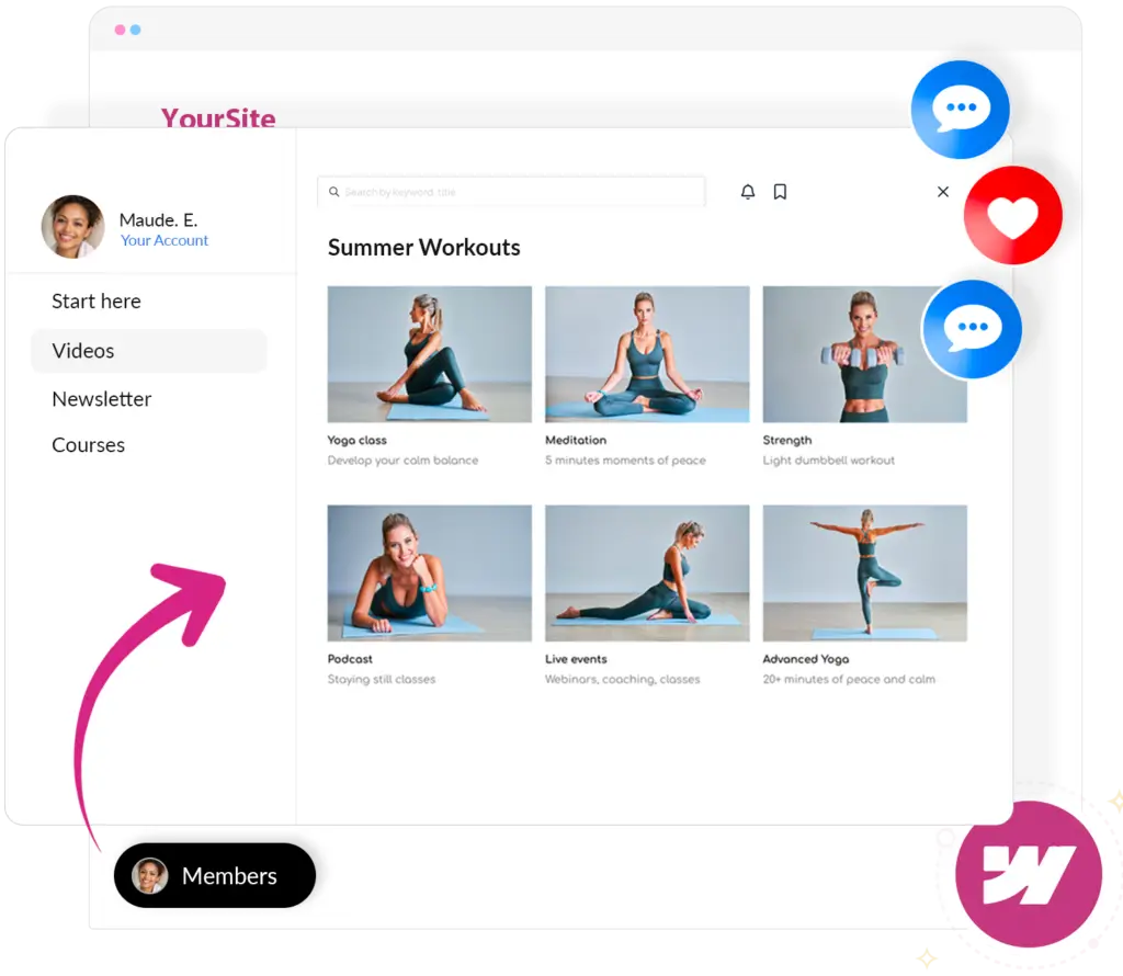 Webflow Membership Software plugin