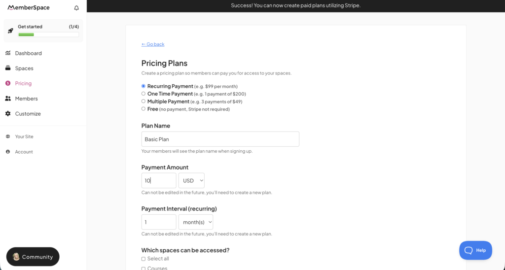 wordpress membership site pricing