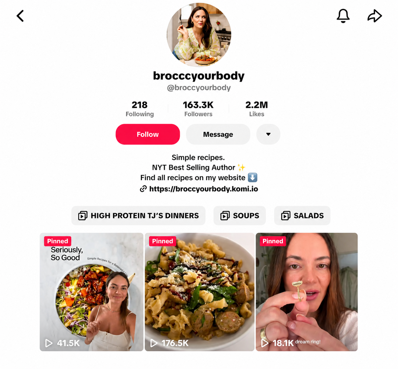 food creator tiktok niche