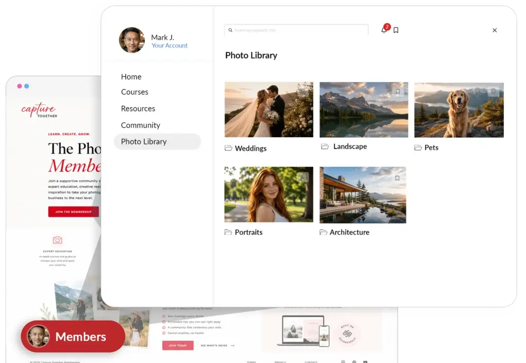 Squarespace content library plugin